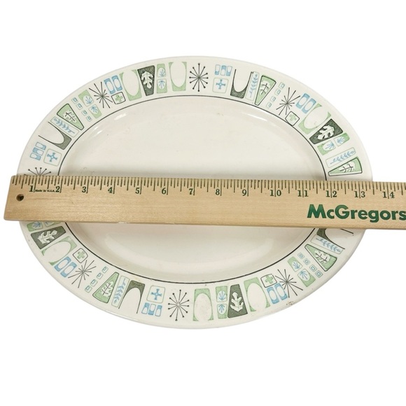 CATHAY by Taylor, Smith & Taylor 13" Oval Serving Platter Atomic Starburst - Picture 5 of 7
